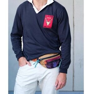 Topo Mountain Waist Pack Khaki Black Meteor Unisex Hip Pack